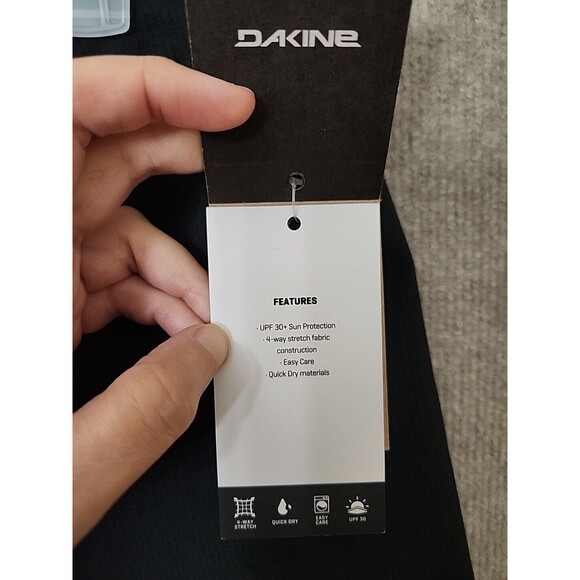 Dakine Cyclone 18" Boardshorts Mens 38 Black Performance Stretch NEW - Picture 4 of 9